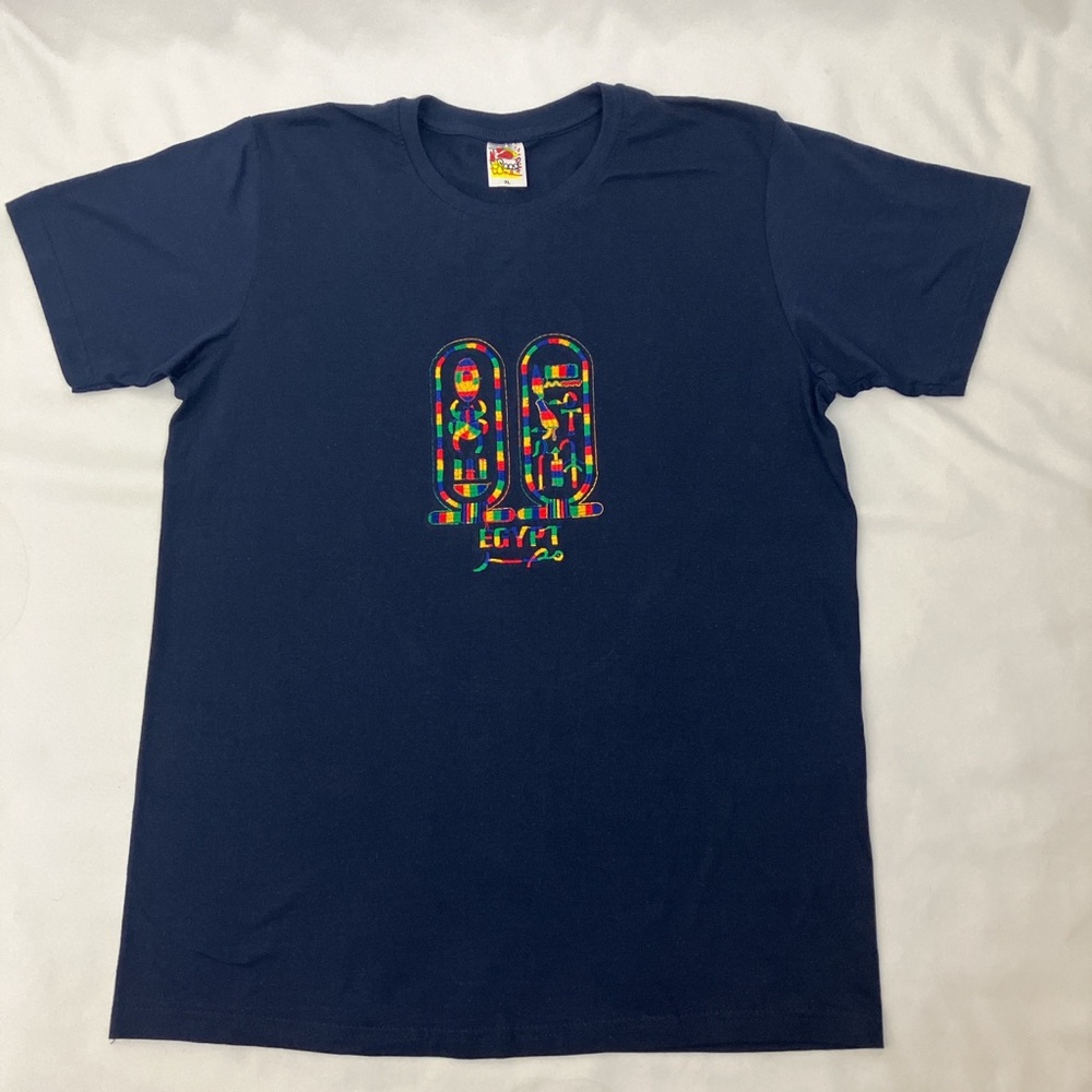 Speed Line Egypt Navy Blue Graphic T-Shirt woman’s size xtra large